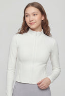 Maisie Seamless Mock Neck Track Jacket