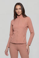Maisie Seamless Mock Neck Track Jacket