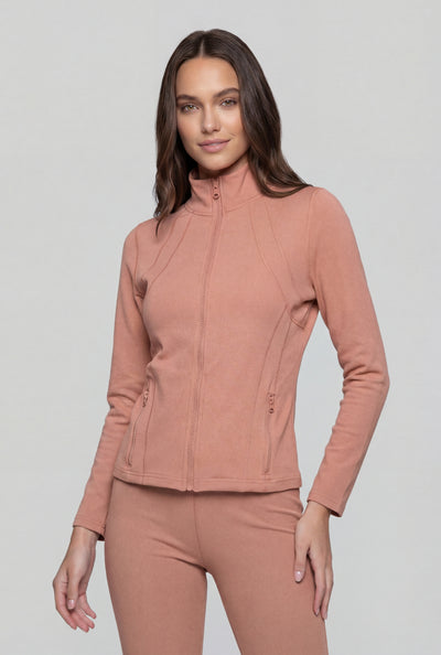 Maisie Seamless Mock Neck Track Jacket