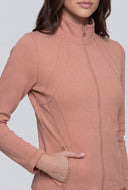 Maisie Seamless Mock Neck Track Jacket