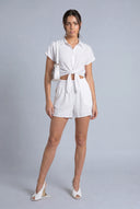 Aadhya Crepe Knit Shorts