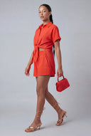 Aadhya Crepe Knit Shorts