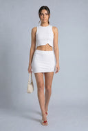 Asymmetrical Hem Crop Top