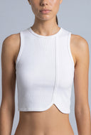 Asymmetrical Hem Crop Top