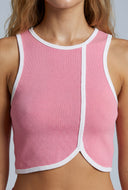 Asymmetrical Hem Crop Top