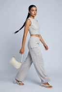 August Contrast Piping Crop Top