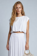 Bubble Hem Crop Top