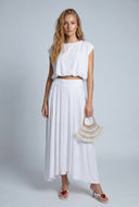 Bubble Hem Crop Top