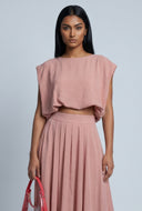 Bubble Hem Crop Top