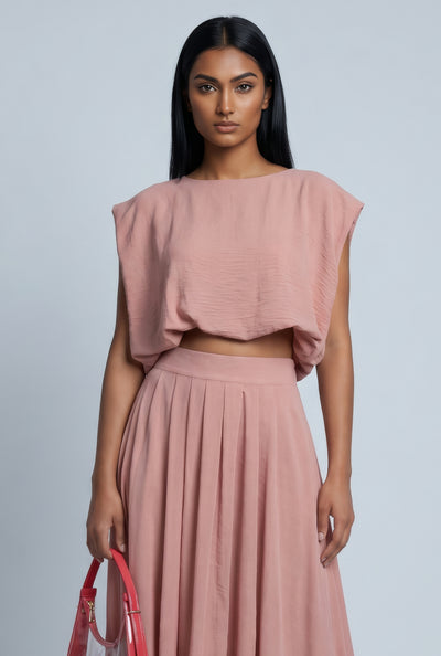 Bubble Hem Crop Top