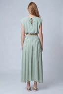 Pleated Maxi Skirt