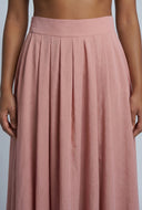Pleated Maxi Skirt