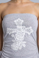 Veronica Glam Cross Tube Top