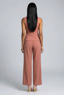 Ezra Slit Front Button-Front Blazer Vest