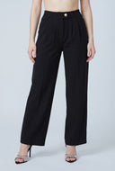 Ezra Crepe Pleated Dress Pants