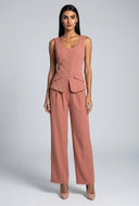 Ezra Crepe Pleated Dress Pants