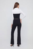 Lenora High Waist Ribbed Flare Pants