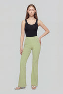 Lenora High Waist Ribbed Flare Pants