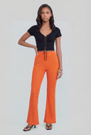 Lenora High Waist Ribbed Flare Pants