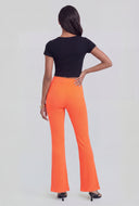 Lenora High Waist Ribbed Flare Pants