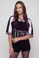 Brat Color Block Crop Top