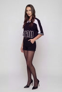Brat Color Block Crop Top