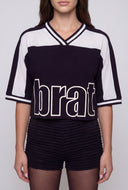 Brat Color Block Crop Top