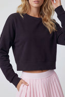 Emmie Modal Crop Crewneck Sweatshirt