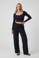 Emmie Modal Wide-Leg Sweatpants