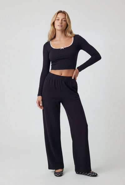 Emmie Modal Wide-Leg Sweatpants