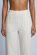 Pinstripe Linen Pants