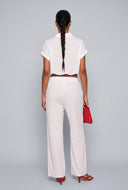 Campbell Drawstring Crop Shirt