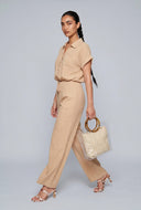 Campbell Drawstring Crop Shirt