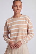 Striped Drop Shoulder Sweatshirt