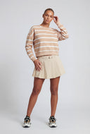 Striped Drop Shoulder Sweatshirt