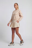 Striped Drop Shoulder Sweatshirt