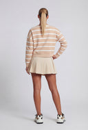 Striped Drop Shoulder Sweatshirt