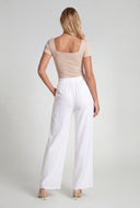 Crepe Knit Wide Leg Pants