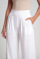 Crepe Knit Wide Leg Pants