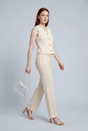 Textured Drawstring Pants