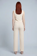 Textured Drawstring Pants