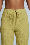 Textured Drawstring Pants