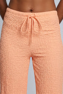 Textured Drawstring Pants
