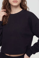 Crop Pullover Crewneck Sweatshirt