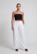 Pull On Wide Leg High Waist Pants