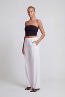 Pull On Wide Leg High Waist Pants