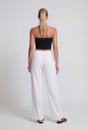Pull On Wide Leg High Waist Pants
