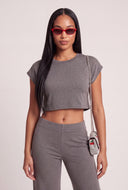 Cap Sleeve Crop Top