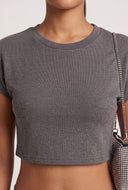 Cap Sleeve Crop Top