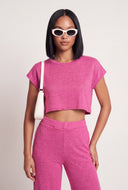 Cap Sleeve Crop Top